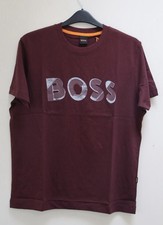 Hugo Boss slim Fit T-Shirt | 200+-gms Cotton | S | Burgundy