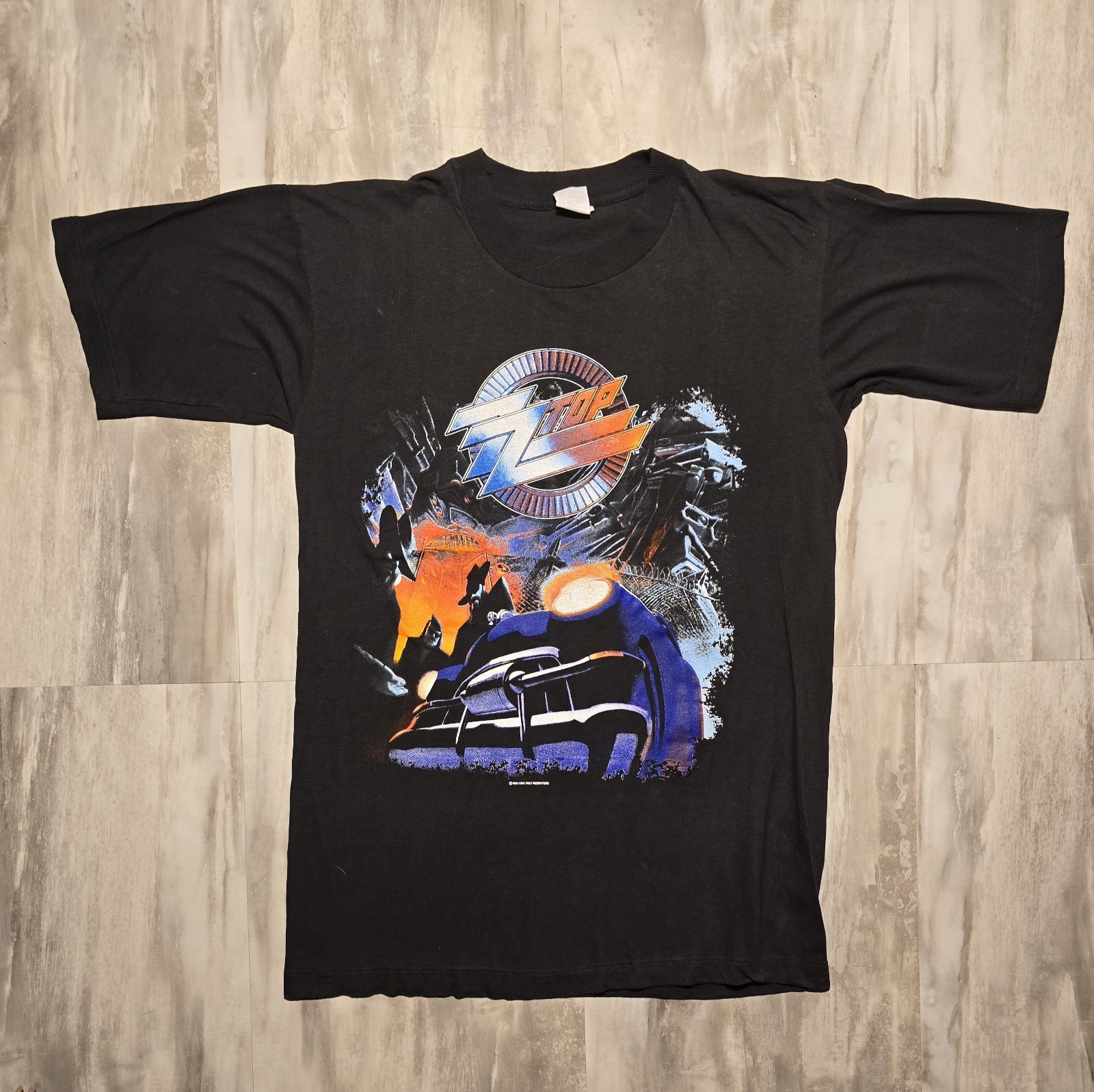 Vintage ZZ Top Recycler 1991 World Tour Single Stitch Country Tee sz Large