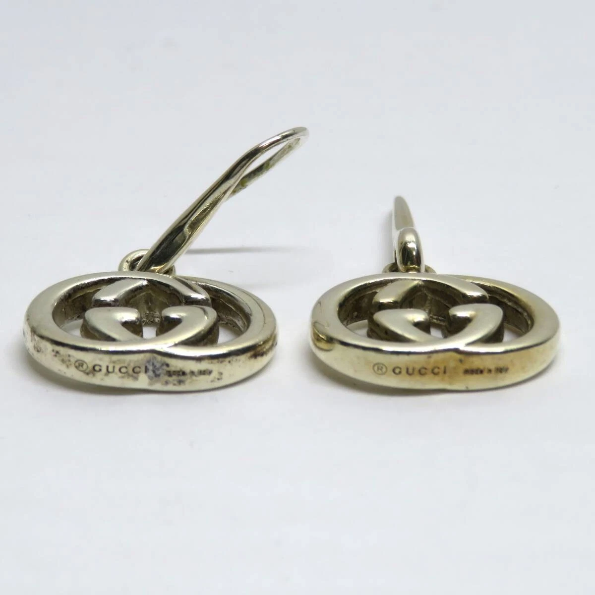 Boucles d'oreilles GUCCI largeur imbriquée 16,8 mm Made in Italy accessoires femme
