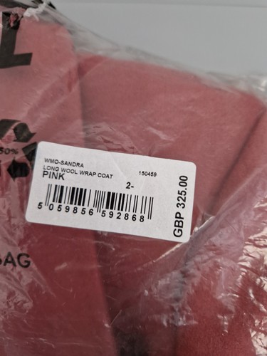 BNWT Ted Baker ROSE Dusky Pink Wool Cashmere Mid Belted Coat UK 10 TB 2 £325 - Picture 14 of 15
