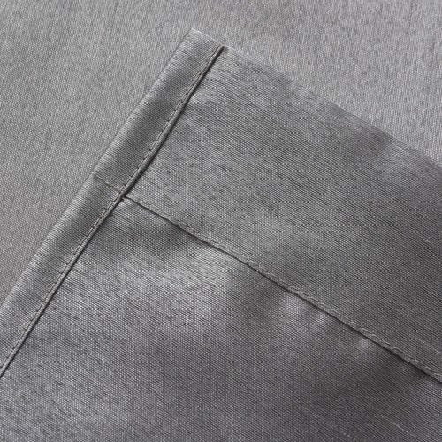 Faux Silk Semi Sheer Curtains Grommet Top Light Reducing Silk Drapes, 2panels - Picture 12 of 40