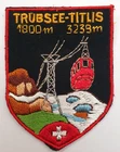 Switzerland Souvenir Tourist Skiing Vintage Badge Patch. Trubsee-Titlis. Resort