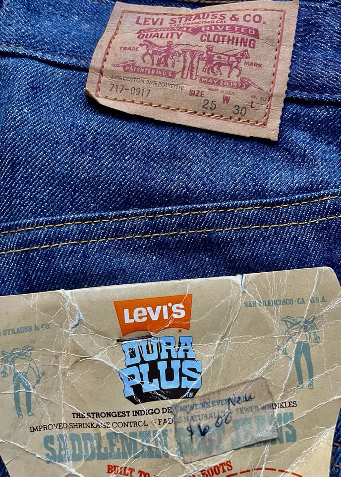 Lote de mezclilla True Vintage finales de los 50/60-70 nuevo con etiquetas Levi’s Lee Riders Wrangler ver fotos Foto 3 de 4
