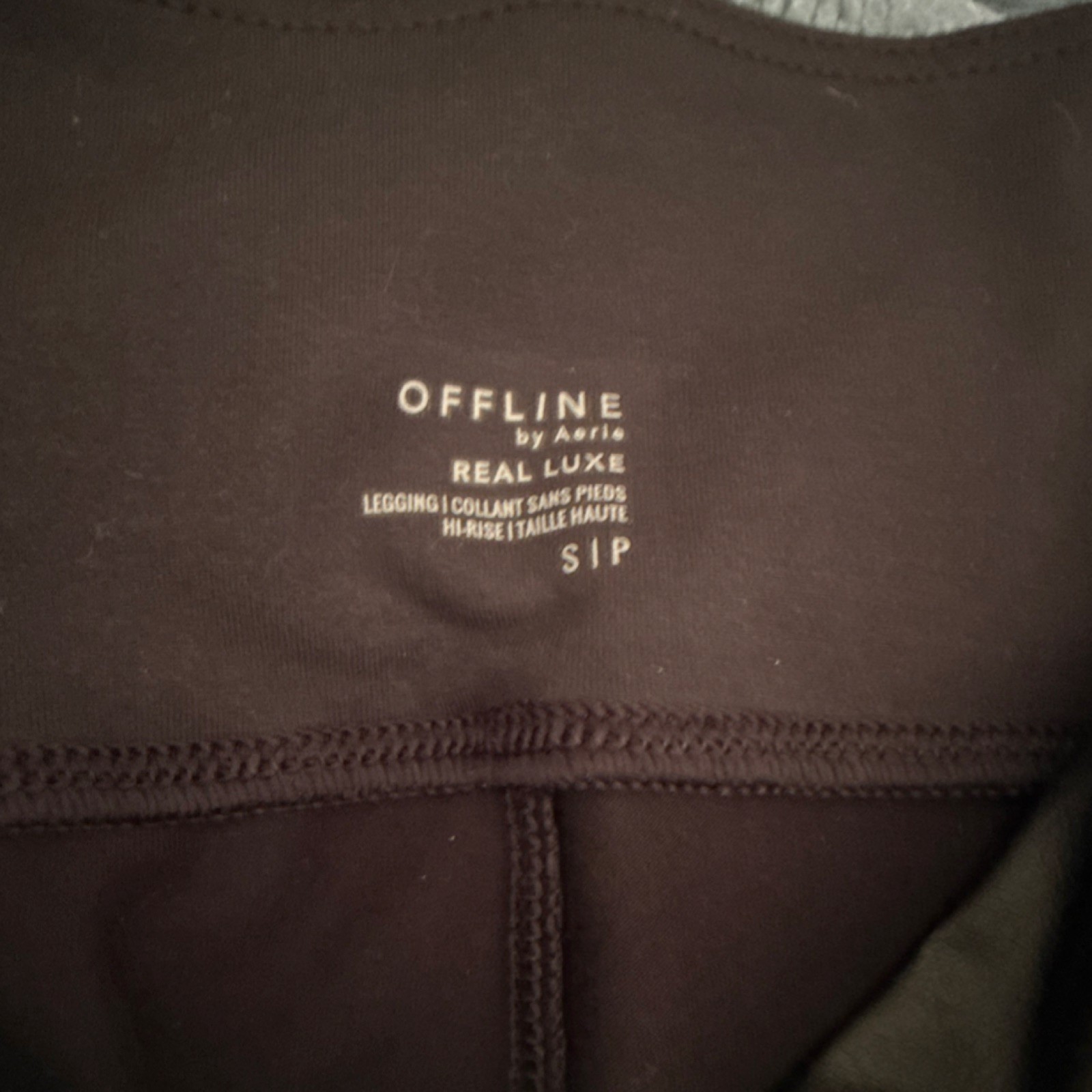 Aerie OFFLINE Real Luxe Faux Leather High Rise Ankle Leggings Black Stretch S
