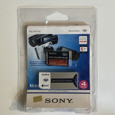 Sony Memory Stick PRO-HG Duo 4GB HX MS-MT4G MAGICGATE Card Cameras W/ Adapter