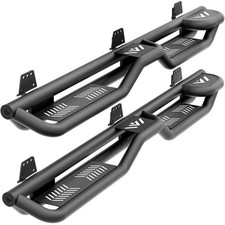 Heavy-Duty Steel Raised Steps Running Boards for 2019-2026 Double Extended Cab