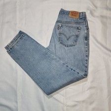 Vintage Levi s 550 Women s Jeans Size 12 M Light Wash Relaxed Fit Tapered Leg