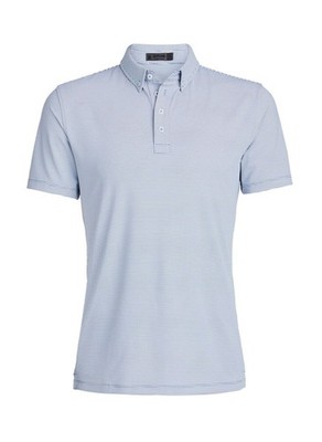 G/Fore Herren Feeder Stripe Tech Jersey Golf Polo: Fjord