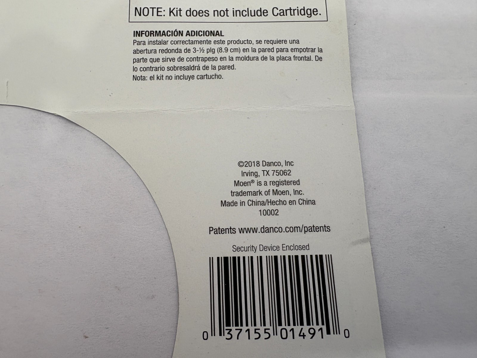 (1) NEW Danco Tub/Shower Trim Kit for Moen - BRUSHED NICKEL - 10002 (ob, step)