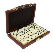 - Premium Double 6 Dominoes Set, Jumbo Domino Set Domino - Leather Box Jumbo