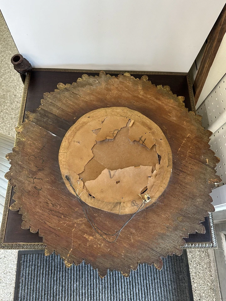 Sunburst Gilt wood Carved Convex Mirror  - Image 3 of 4