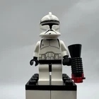 Lego Star Wars Black Head Clone Trooper Phase 1 Minifigure SW0058 from 7163