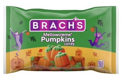 Brach's Mellowcreme Pumpkins Candy, Halloween Candy, Fall Treats, 11 Ounce Bag