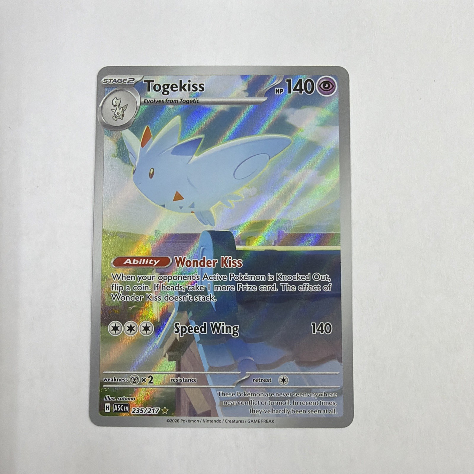 Togekiss 235/217 Pokemon TCG Illustration Rare Ascended Heroes
