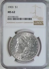 1903 Morgan Silver Dollar $1 Coin NGC MS62 Uncirculated Better Date