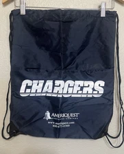San Diego Chargers Draw String Bag With Zipper Pocket  Lot Of 2 15x17 Inches