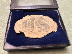 Original Authentic Civil War Union US Federal Belt Buckle Plate Dug Fort Sumter