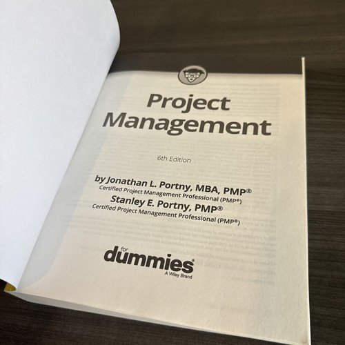 Project Management for Dummies by Jonathan L. Portny and Stanley E. Portny... - Picture 3 of 6