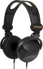 Koss KSSR10 R-10 On-Ear Headphones, Retro Style, Black