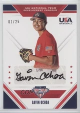 2020 Panini USA Baseball Stars & Stripes Black Ink /25 Gavin Ochoa #16U-GO Auto