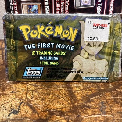 RARE Pokemon The First Movie Pack of 8 Trading Cards w/ 1 FOIL
