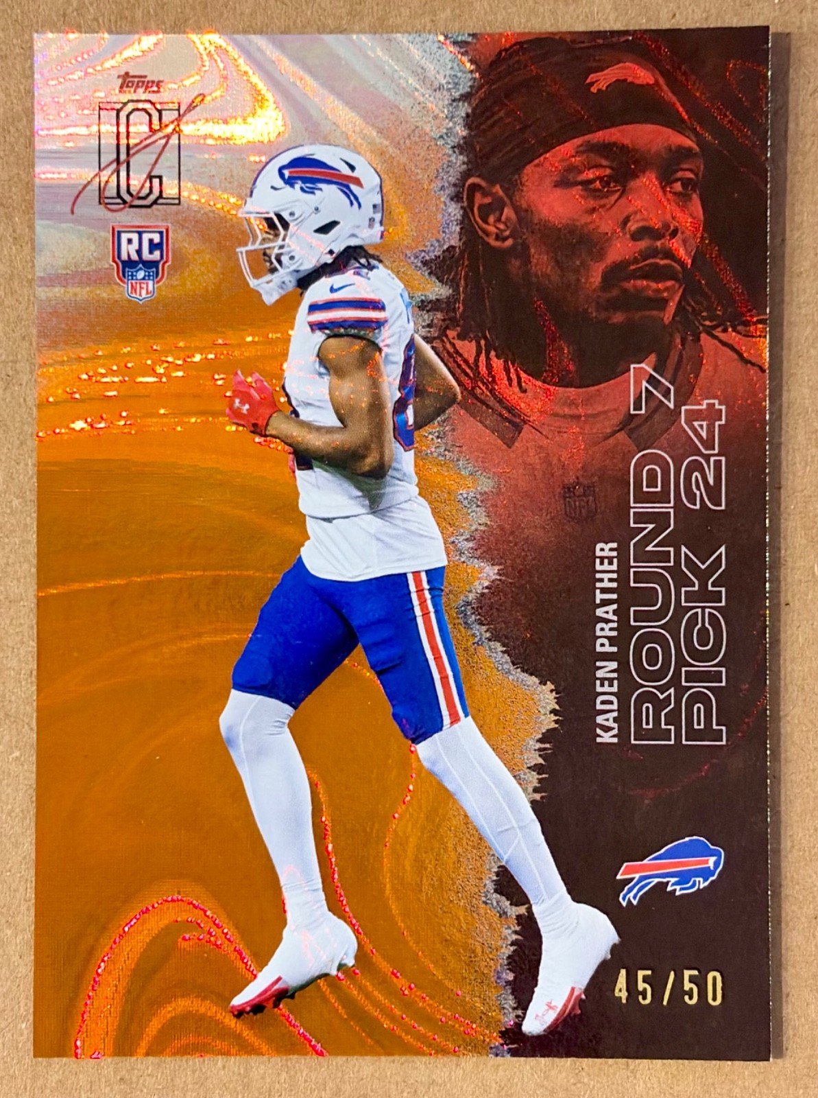 Kaden Prather ORANGE LAVA /50 2025 Topps Signature Class Bills #171 RC