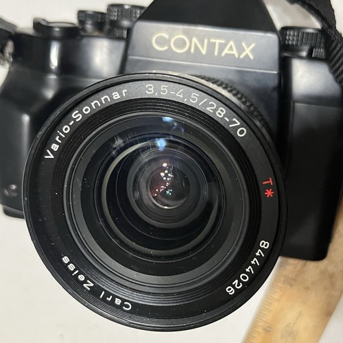 Contax RX 35mm Film Camera CARL ZEISS Vario-Sonnar 3,5-4,5/28-70 T* Lens & Strap - 第 17/20 張圖片
