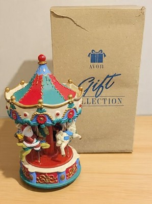 Avon - Santa's Caroling Carousel - Gift Collection - Boxed - FULLY WORKING - VGC