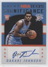 2015-16 Panini NBA Hoops Great SIGnificance Dakari Johnson #GS-DJ Auto 2d7