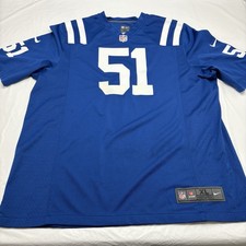 Pat Angerer #51 Indianapolis Colts Nike On Field Jersey Mens XL