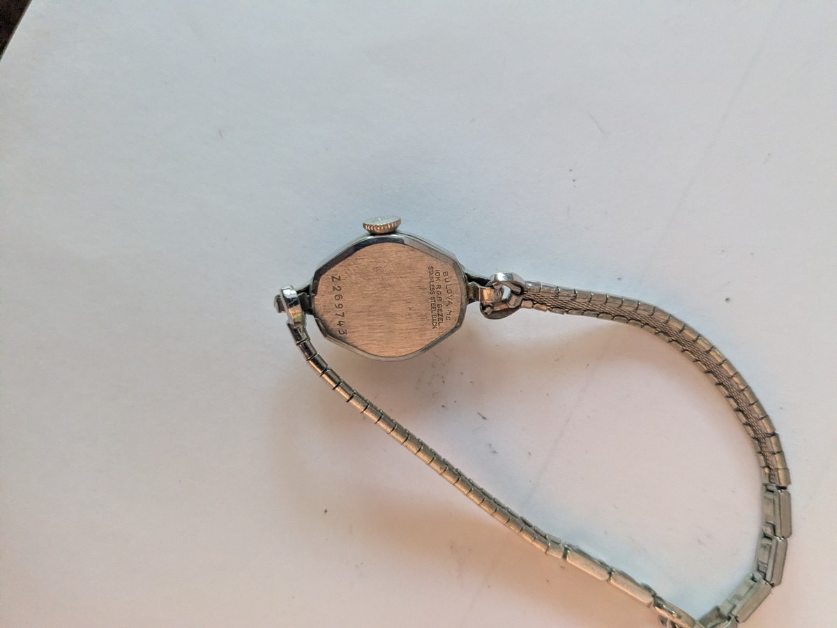 Vintage Elegant Silver tone Bulova MG 10k R.G.P Women\'s Watch Vintage Ladies Bulova watch 10K RGP Bezel | Mercari main image 4