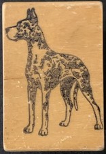 Clacriller Designs Dog Breed Great Dane Rubber Stamp