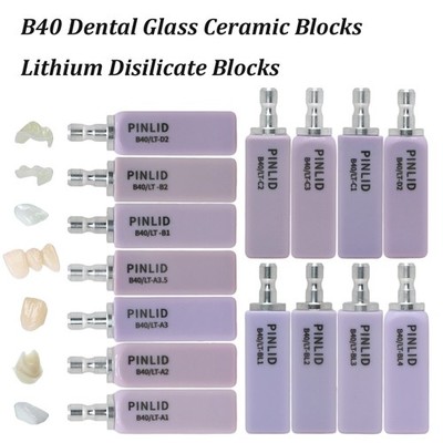 B40 Dental Bridge Material Lithium Disilicate Blocks CEREC Inlab Emax CAD/CAM LT