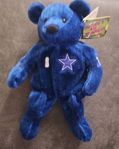 1999 SALVINO'S NFL BAMMERS TROY AIKMAN BEANIE BABY DALLAS COWBOYS NM-MINT