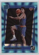 2021-22 Panini Donruss Rated Rookie Holo Teal Laser Quentin Grimes #216 rf2