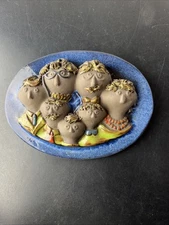 Scandinavian Pottery Wall Plaque in Relief by Aimo Nietosvuori for JIE Sweden