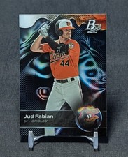 Jud Fabian Prospect Rookie 2023 Bowman Platinum Card #TOP-53 Baltimore Orioles. rookie card picture