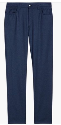 CANALI Flat Front Blue Soft Wool Jean Styled Pant  SZ US 32/ EU 48 MSRP $499