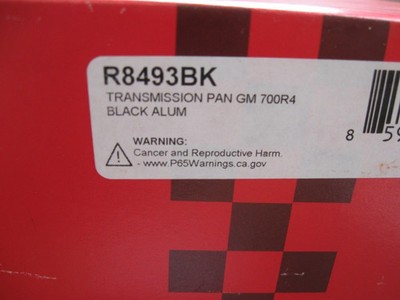 Racing Power Company RPC R8493BK Black Aluminum Finned 700r4 Transmission Pan