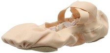 Women's Pink Pro Elastic Ballet Shoes, Size 4 Medium - Dance Footwear for Per...