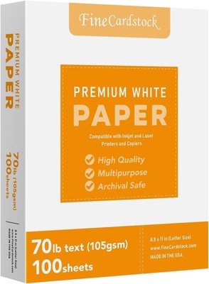 Bright White Paper   Multipurpose Office Print Writing Copy   