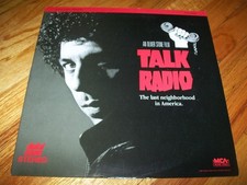 TALK RADIO Laserdisc LD VERY GOOD CONDITION VERY RARE OLIVER STONE DIRECTS