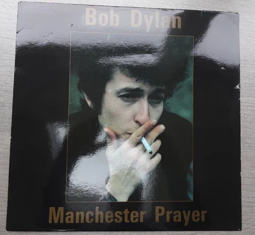 Bob Dylan MANCHESTER PRAYER 1990 Blue Transparent Vinyl LP Swingin Pig MINT HEAR