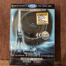 The Ultimate TRON Experience Blu-Ray with Glow Disc, Lithograph 3D disc RARE!!