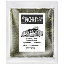 Sushi Nori 100 Sheets Roasted Seaweed Full Sheets Premium Gold Grade Laver f...