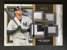 2020 Topps Museum Primary Pieces Quad Relics Gary Sanchez /25 Jersey Patch