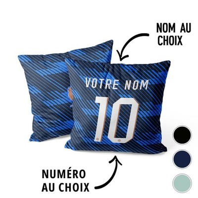 Kissen Team Frankreich Fußball 2026 personalisierbar Bezug Deko Sofa Fußball