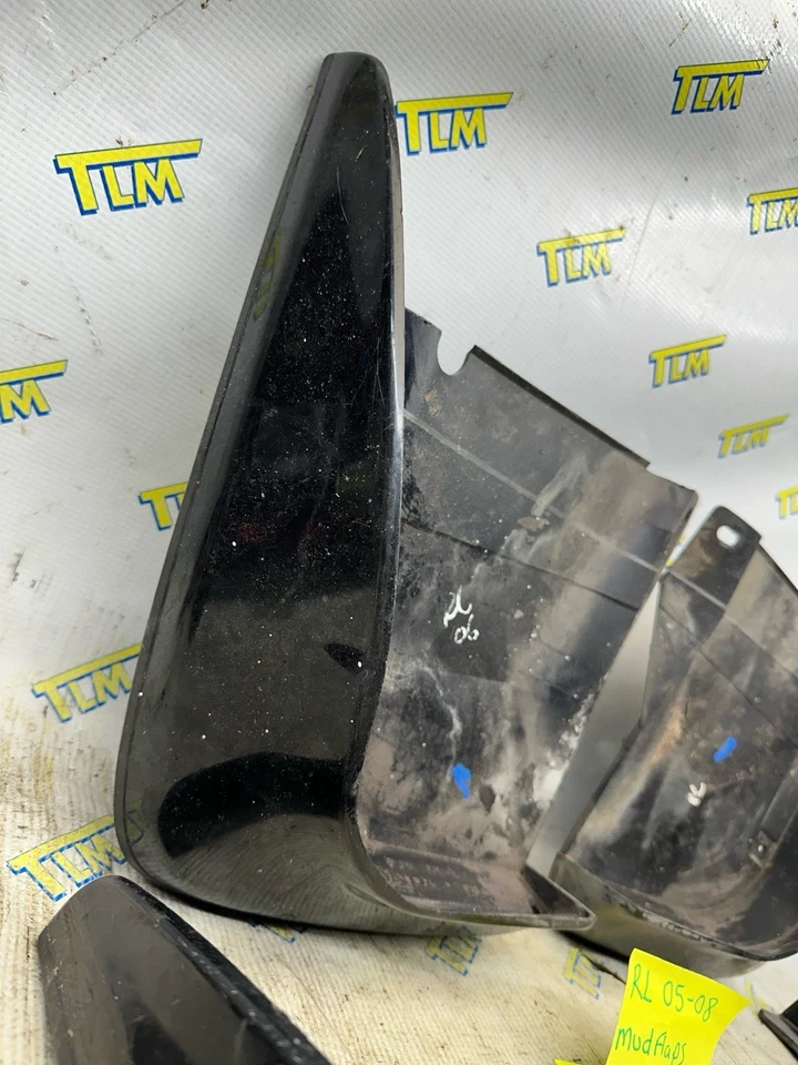 05-08 Acura RL Mud Flaps FRONT & REAR Set Driver / Passenger 05 06 07 08 OEM - Image 3 of 4