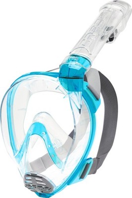 Baron Junior Full Face Masks, Clear/Aquamarine