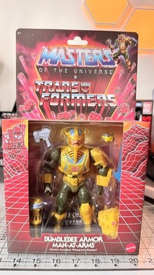 Masters of the Universe x Transformers Bumblebee Armor Man-At-Arms NIB